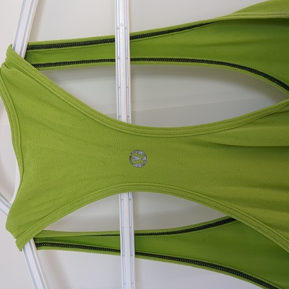 Bright Green Racer Back LuLu Lemon Tank - Picture 3 of 5